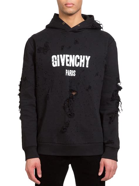 givenchy jumper hoodie|Givenchy hoodie with holes.